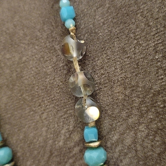 Handmade Long Vintage Czech Glass Knotted Necklace - Picture 8 of 12